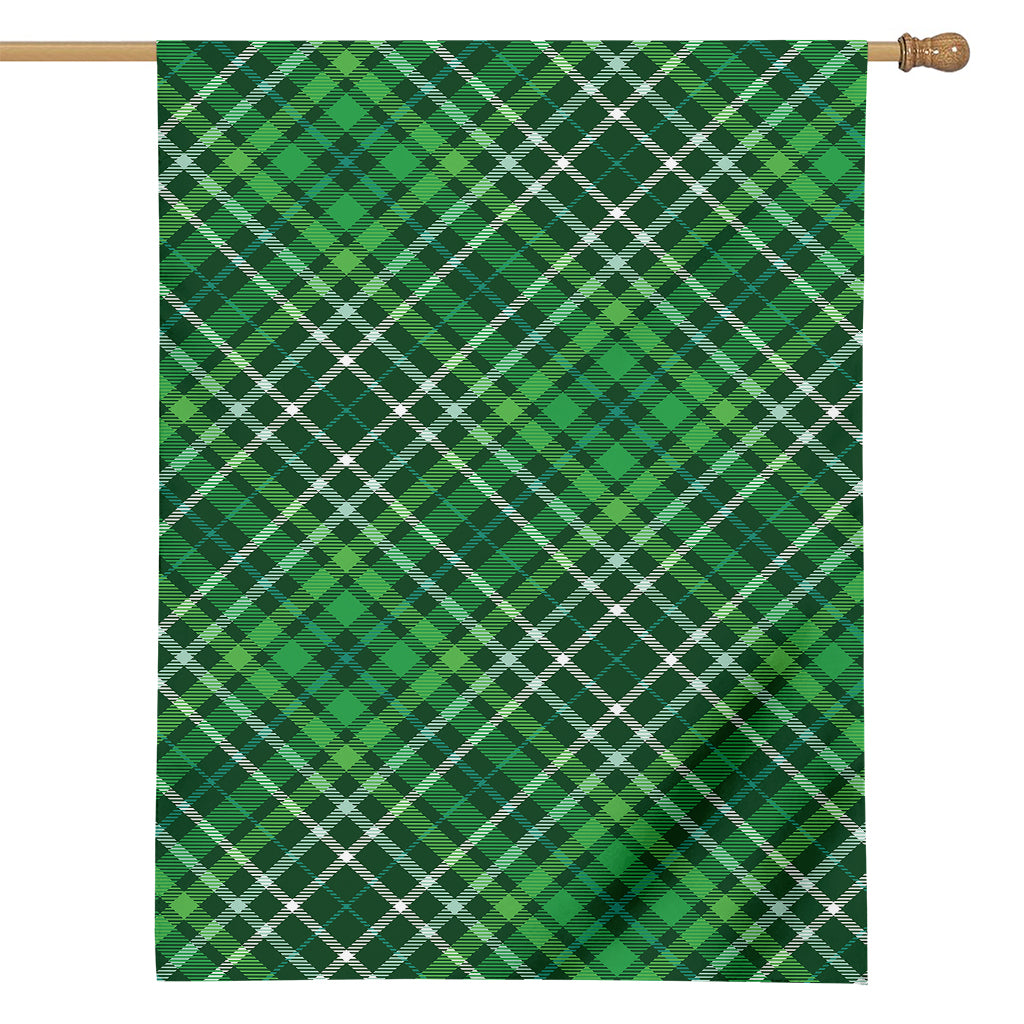 Irish Plaid Pattern Print House Flag