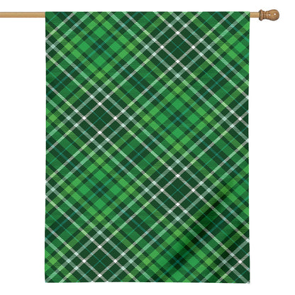 Irish Plaid Pattern Print House Flag