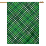 Irish Plaid Pattern Print House Flag