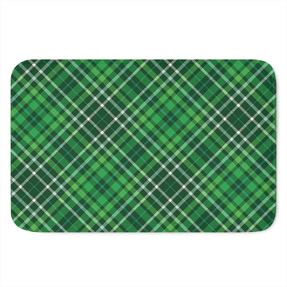 Irish Plaid Pattern Print Indoor Door Mat