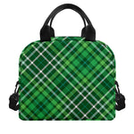 Irish Plaid Pattern Print Insulated Lunch Bag