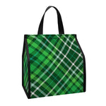 Irish Plaid Pattern Print Insulated Lunch Tote