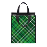 Irish Plaid Pattern Print Insulated Lunch Tote