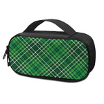 Irish Plaid Pattern Print Insulin Cooler Travel Case