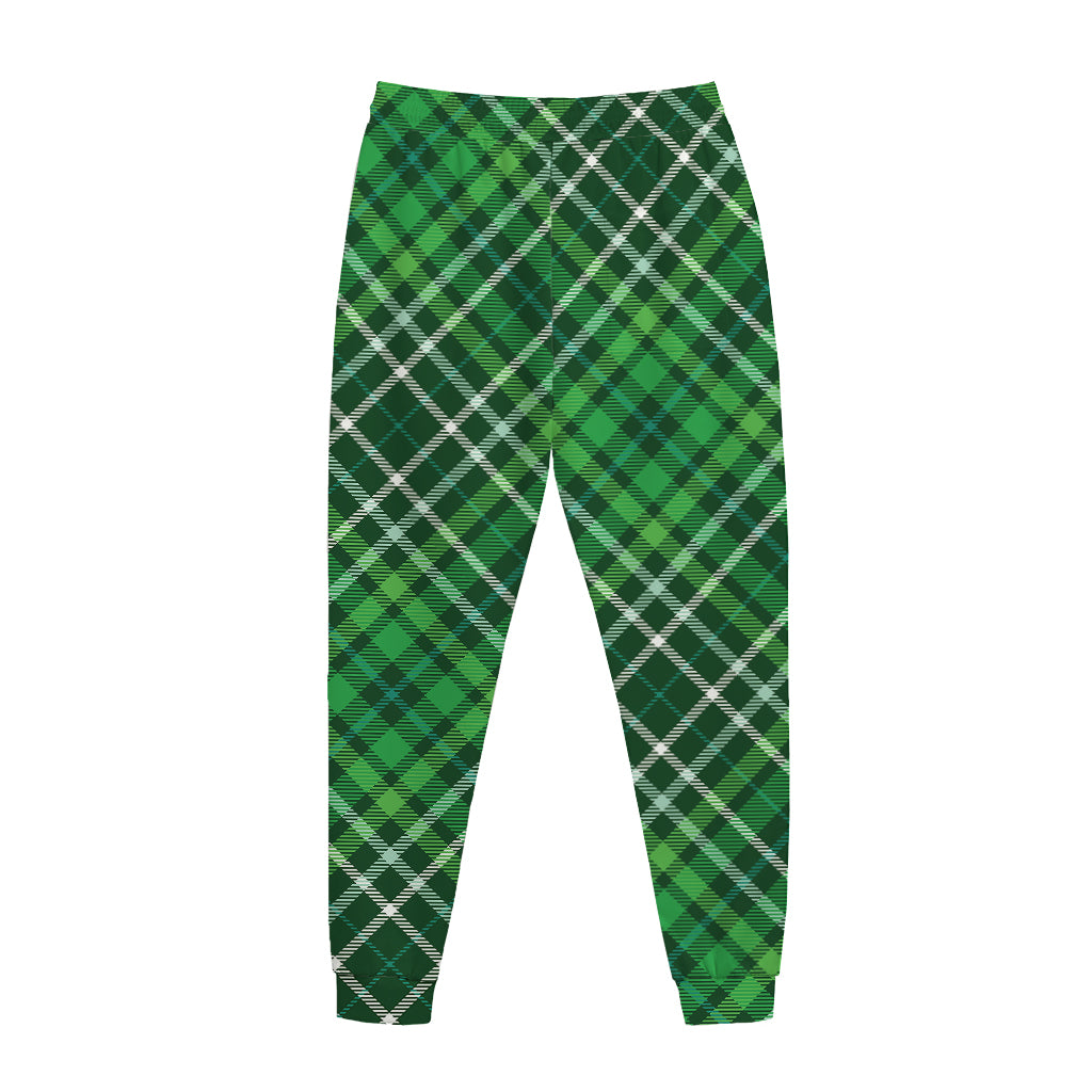 Irish Plaid Pattern Print Jogger Pants