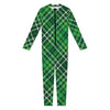 Irish Plaid Pattern Print Jumpsuit