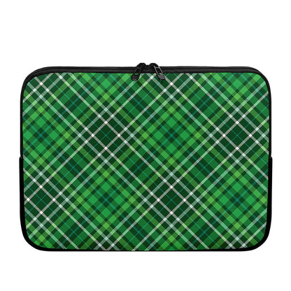 Irish Plaid Pattern Print Laptop Sleeve