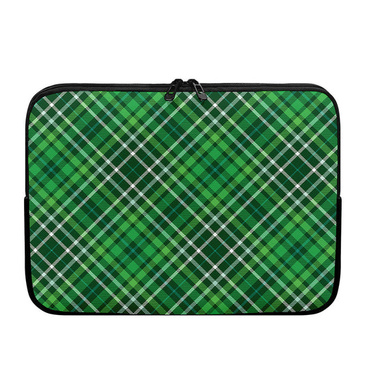 Irish Plaid Pattern Print Laptop Sleeve