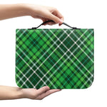 Irish Plaid Pattern Print Leather Bible Cover