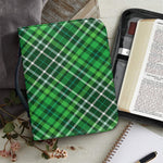 Irish Plaid Pattern Print Leather Bible Cover