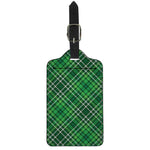 Irish Plaid Pattern Print Luggage Tag