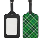 Irish Plaid Pattern Print Luggage Tag
