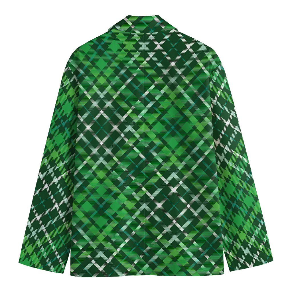 Irish Plaid Pattern Print Men's Blazer