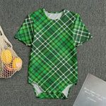 Irish Plaid Pattern Print Men's Bodysuit