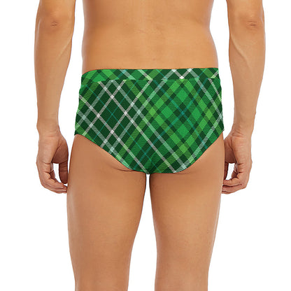 Irish Plaid Pattern Print Men's Briefs