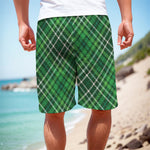 Irish Plaid Pattern Print Men's Cargo Shorts