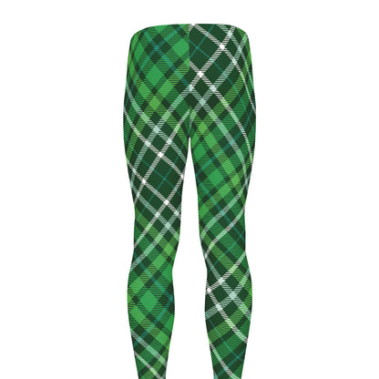 Irish Plaid Pattern Print Men's leggings