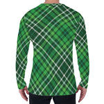 Irish Plaid Pattern Print Men's Long Sleeve T-Shirt