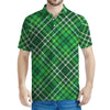 Irish Plaid Pattern Print Men's Polo Shirt