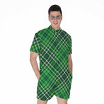 Irish Plaid Pattern Print Men's Rompers