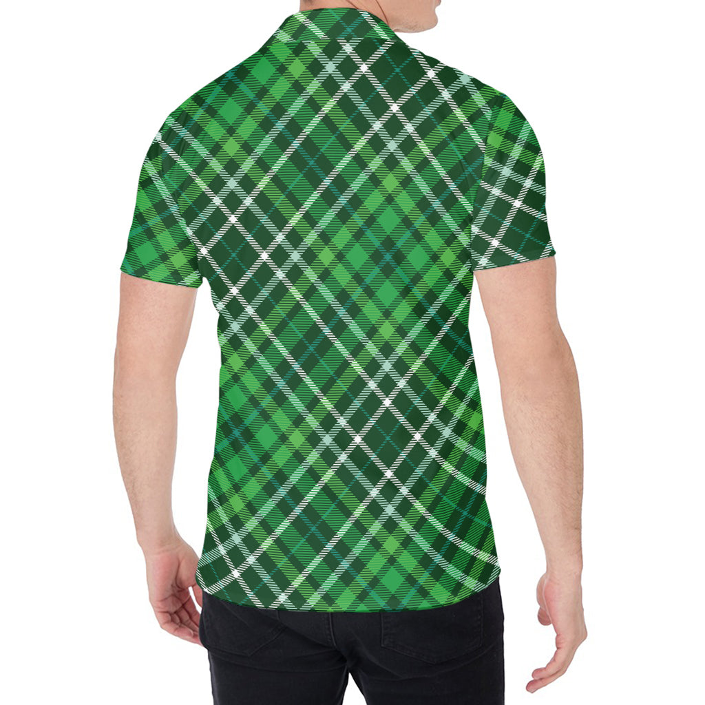 Irish Plaid Pattern Print Men's Shirt