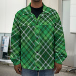 Irish Plaid Pattern Print Men's Shirt Jacket