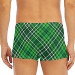 Irish Plaid Pattern Print Men's Short Boxer Briefs