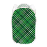 Irish Plaid Pattern Print Mesh Laundry Hamper