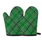 Irish Plaid Pattern Print Oven Mitts