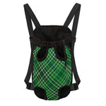 Irish Plaid Pattern Print Pet Carrier Backpack