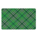 Irish Plaid Pattern Print Polyester Doormat