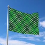 Irish Plaid Pattern Print Polyester Flag