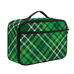 Irish Plaid Pattern Print Portable Lunch Bag