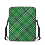 Irish Plaid Pattern Print Rectangular Crossbody Bag