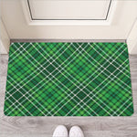 Irish Plaid Pattern Print Rubber Doormat