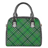 Irish Plaid Pattern Print Shoulder Handbag