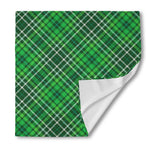 Irish Plaid Pattern Print Silk Bandana