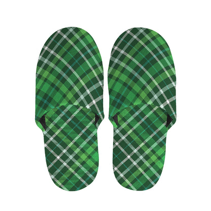 Irish Plaid Pattern Print Slippers