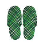 Irish Plaid Pattern Print Slippers
