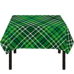 Irish Plaid Pattern Print Tablecloth