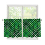 Irish Plaid Pattern Print Tier Curtains