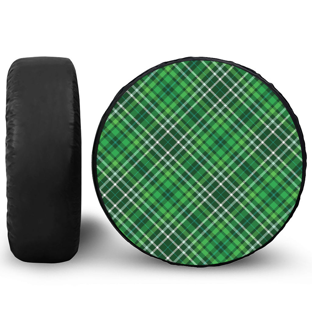 Irish Plaid Pattern Print Tire Cover