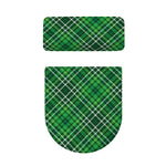 Irish Plaid Pattern Print Toilet Lid And Tank Cover Set