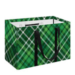 Irish Plaid Pattern Print Utility Tote Bag