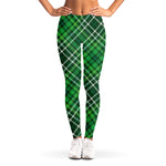Irish Plaid Pattern Print Women's Leggings