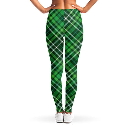Irish Plaid Pattern Print Women's Leggings