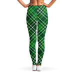 Irish Plaid Pattern Print Women's Leggings
