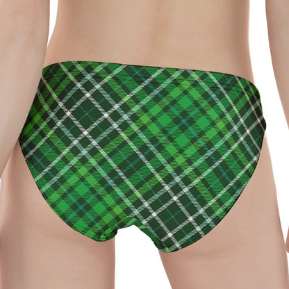 Irish Plaid Pattern Print Women's Panties