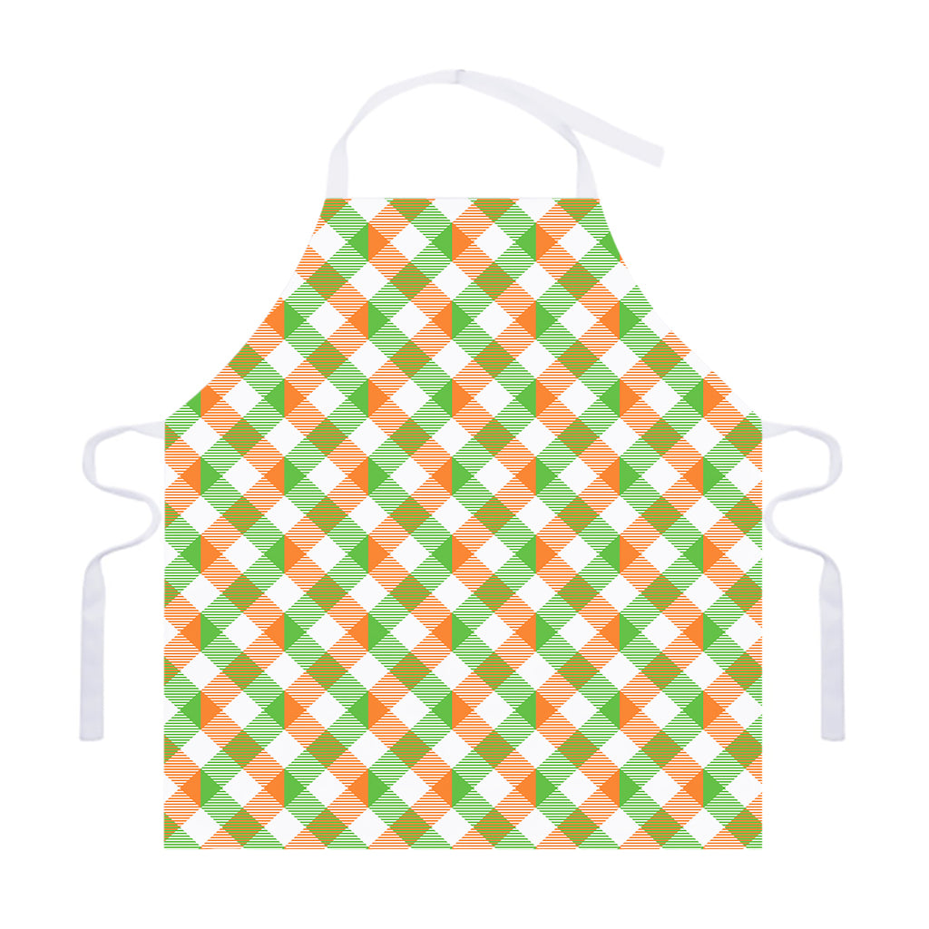 Irish Plaid Saint Patrick's Day Print Adjustable Apron