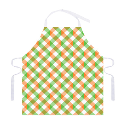 Irish Plaid Saint Patrick's Day Print Adjustable Apron